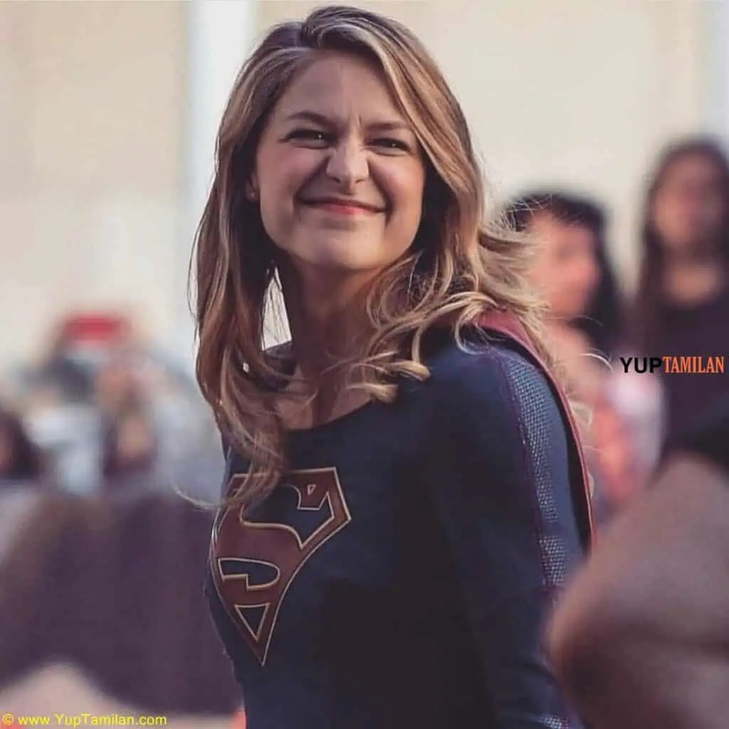 Melissa Benoist Cute Fuuny Photos in Super Girl Constume 14