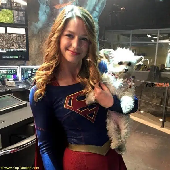 Melissa Benoist Cute Fuuny Photos in Super Girl Constume 20