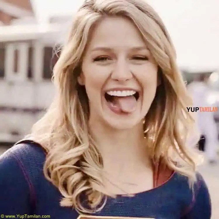 Melissa Benoist Cute Fuuny Photos in Super Girl Constume 24