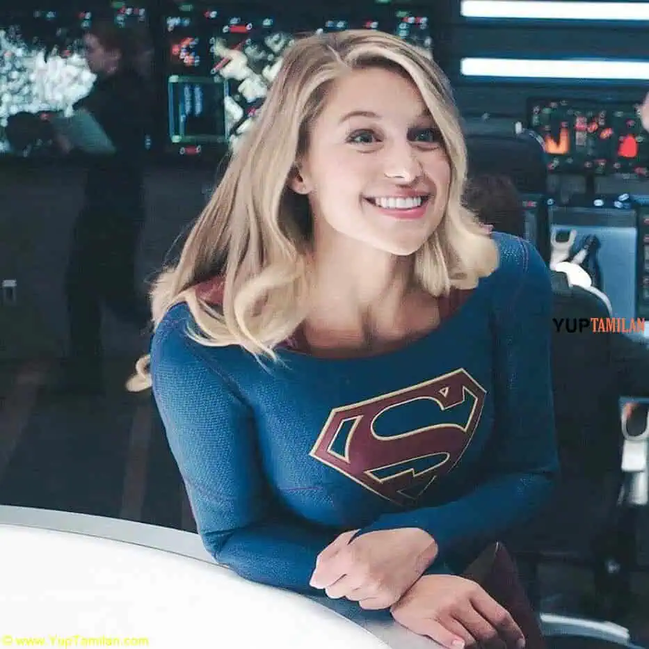 Melissa Benoist Cute Fuuny Photos in Super Girl Constume 38